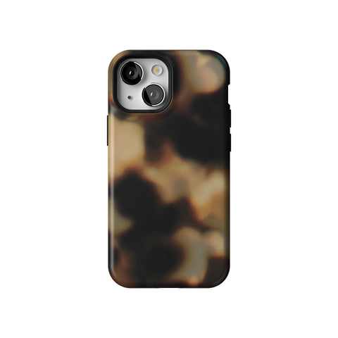 Layered Tortoise Shell Tough Phone Case for iPhone 13 Mini