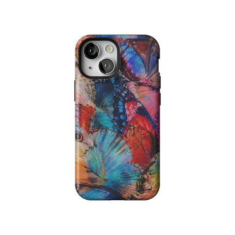 Colorful Butterfly Moth Wings Tough Phone Case for iPhone 13 Mini
