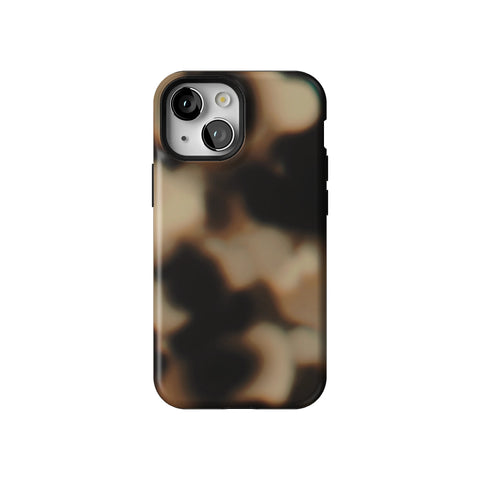 Creamy Tortoise Shell Tough Phone Case for iPhone 13 Mini