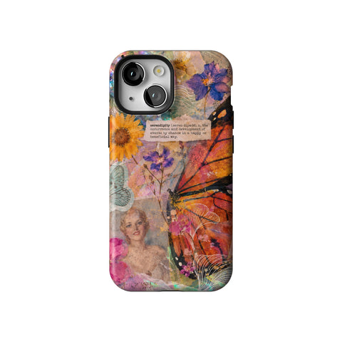 Monarch Collage Tough Phone Case for iPhone 13 Mini