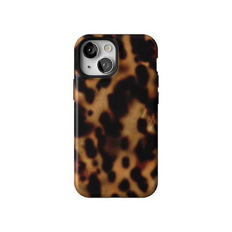 Grunge Tortoise Shell Print Tough Phone Case for iPhone 13 Mini
