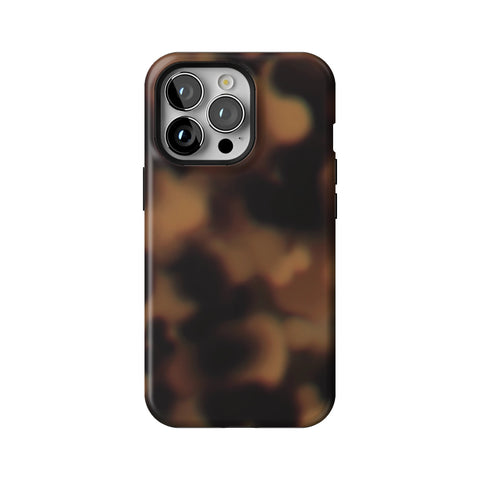 Classic Tortoise Shell Print Tough Phone Case for iPhone 13 Pro