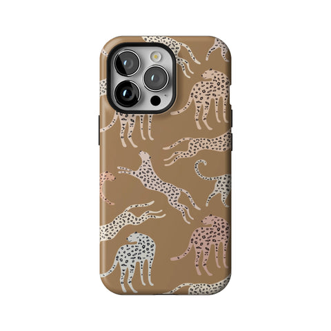 Trendy Cheetah Print Tough Phone Case for iPhone 13 Pro