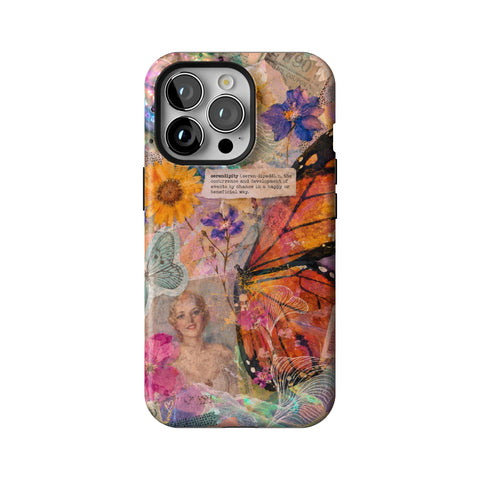 Monarch Collage Tough Phone Case for iPhone 13 Pro