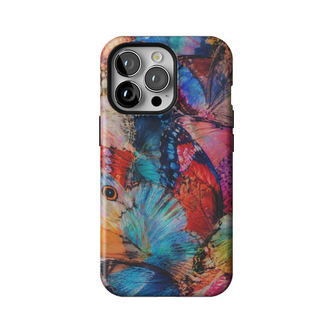 Colorful Butterfly Moth Wings Tough Phone Case for iPhone 13 Pro