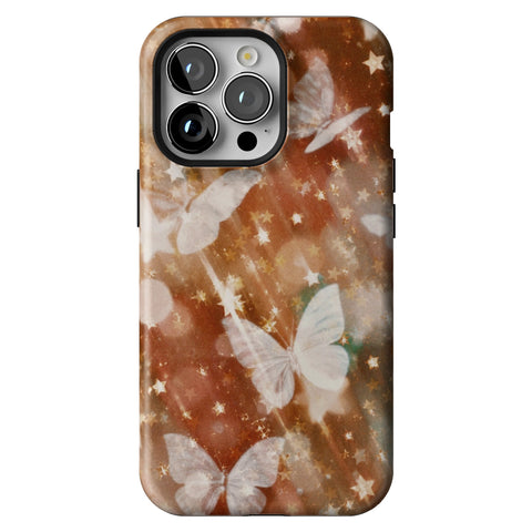 Terracotta Butterfly Tough Phone Case for iPhone 13 Pro