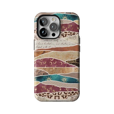 Boho Abstract Tough Phone Case for iPhone 13 Pro