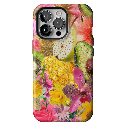 Tropical Fruit Floral Tough Phone Case for iPhone 13 Pro