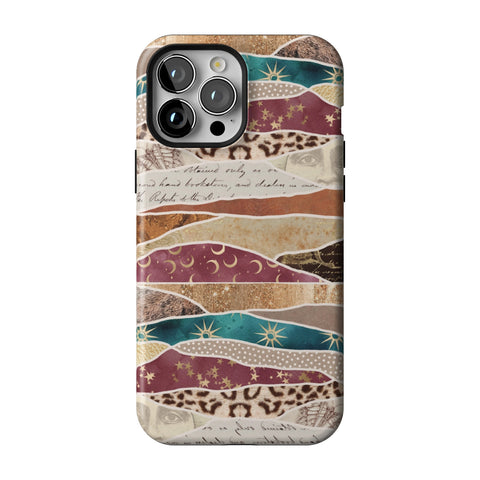 Boho Abstract Tough Phone Case for iPhone 13 Pro Max