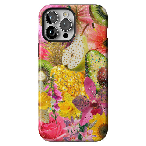 Tropical Fruit Floral Tough Phone Case for iPhone 13 Pro Max
