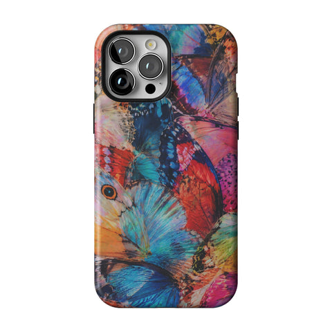 Colorful Butterfly Moth Wings Tough Phone Case for iPhone 13 Pro Max