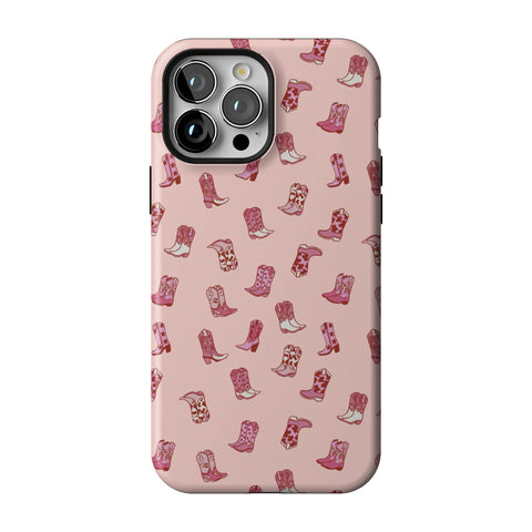 Pink Cowgirl Boots Tough Phone Case for iPhone 13 Pro Max