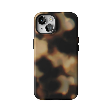 Layered Tortoise Shell Tough Phone Case for iPhone 14