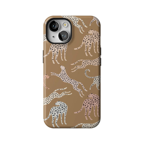 Trendy Cheetah Print Tough Phone Case for iPhone 14