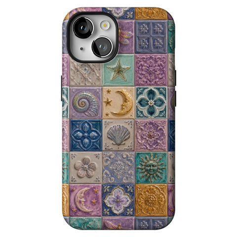 Mermaid Whimsy Tiles Tough Phone Case for iPhone 14
