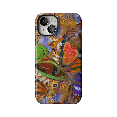 Trippy Butterfly Wings Tough Phone Case for iPhone 14