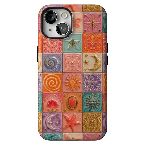 Nautical Whimsy Tiles Tough Phone Case for iPhone 14