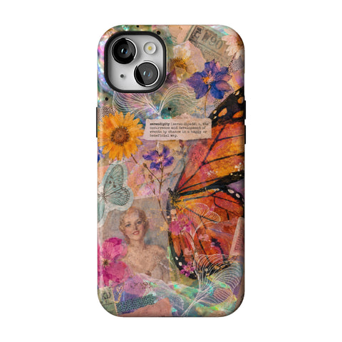 Monarch Collage Tough Phone Case for iPhone 14 Plus