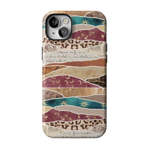 Boho Abstract Tough Phone Case for iPhone 14 Plus