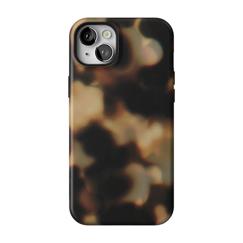 Layered Tortoise Shell Tough Phone Case for iPhone 14 Plus