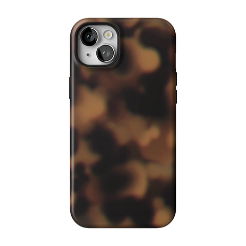 Classic Tortoise Shell Print Tough Phone Case for iPhone 14 Plus