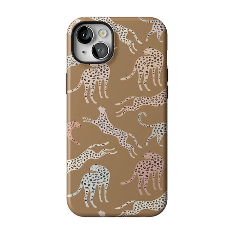 Trendy Cheetah Print Tough Phone Case for iPhone 14 Plus