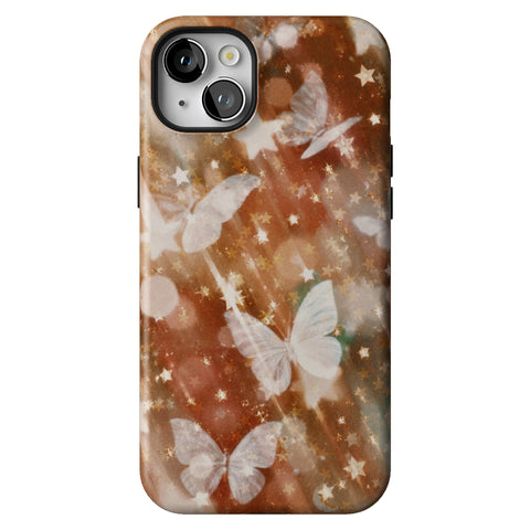 Terracotta Butterfly Tough Phone Case for iPhone 14 Plus