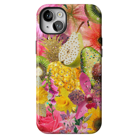 Tropical Fruit Floral Tough Phone Case for iPhone 14 Plus