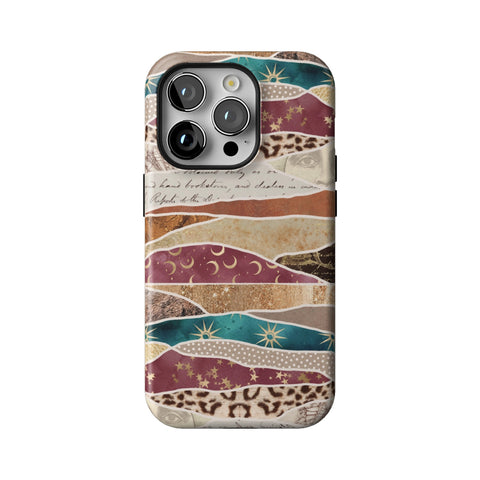 Boho Abstract Tough Phone Case for iPhone 14 Pro