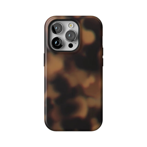 Classic Tortoise Shell Print Tough Phone Case for iPhone 14 Pro