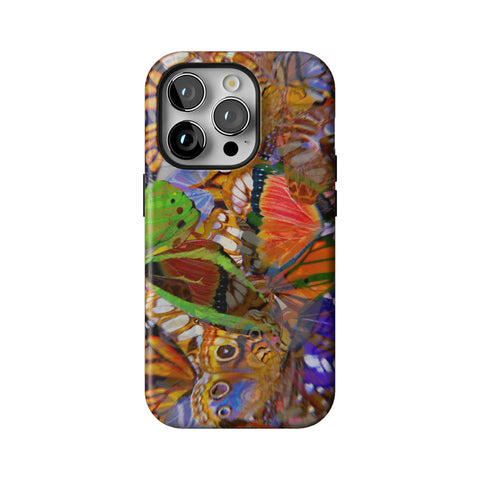 Trippy Butterfly Wings Tough Phone Case for iPhone 14 Pro