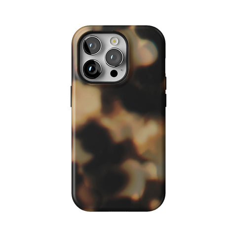 Layered Tortoise Shell Tough Phone Case for iPhone 14 Pro