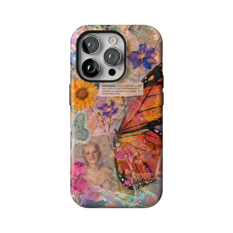 Monarch Collage Tough Phone Case for iPhone 14 Pro