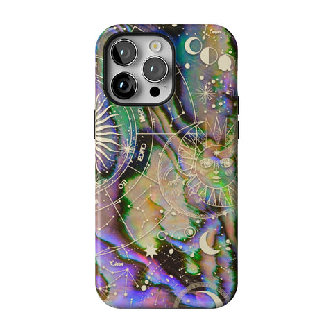 Abalone Zodiac Tough Phone Case for iPhone 14 Pro Max