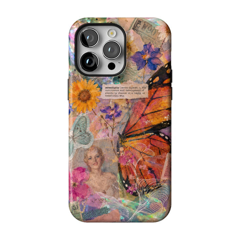 Monarch Collage Tough Phone Case for iPhone 14 Pro Max