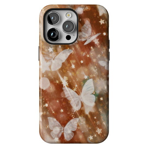 Terracotta Butterfly Tough Phone Case for iPhone 14 Pro Max