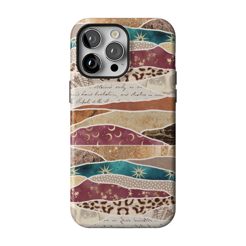 Boho Abstract Tough Phone Case for iPhone 14 Pro Max