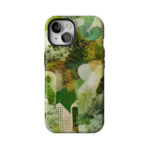 Moss Collage Tough Phone Case for iPhone 15