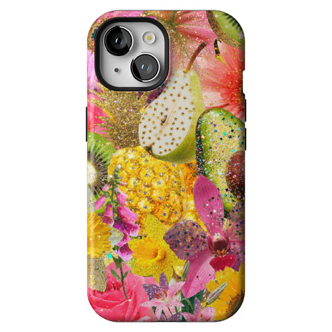 Tropical Fruit Floral Tough Phone Case for iPhone 15
