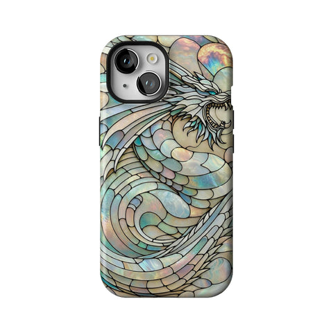 Year of the Dragon Stained Glass Illusion Tough Phone Case for iPhone 15