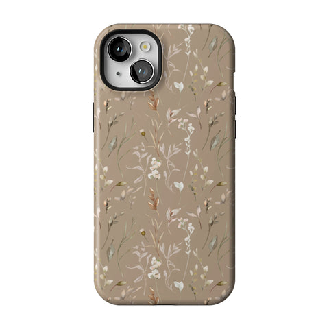 Boho Floral Tough Phone Case for iPhone 15 Plus