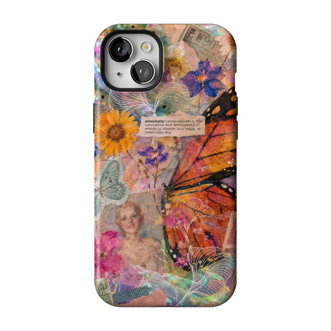 Monarch Collage Tough Phone Case for iPhone 15 Plus