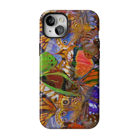 Trippy Butterfly Wings Tough Phone Case for iPhone 15 Plus
