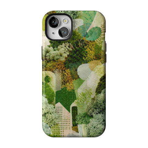 Moss Collage Tough Phone Case for iPhone 15 Plus