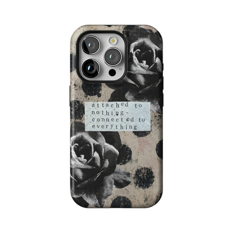 Attached To Nothing Tough Phone Case for iPhone 15 Pro