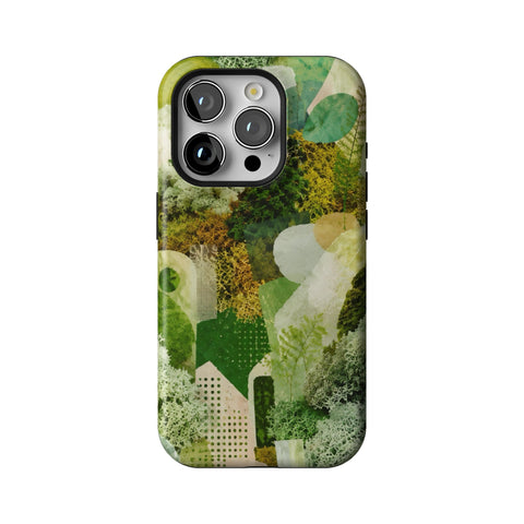 Moss Collage Tough Phone Case for iPhone 15 Pro