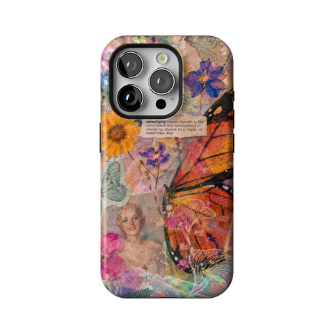 Monarch Collage Tough Phone Case for iPhone 15 Pro