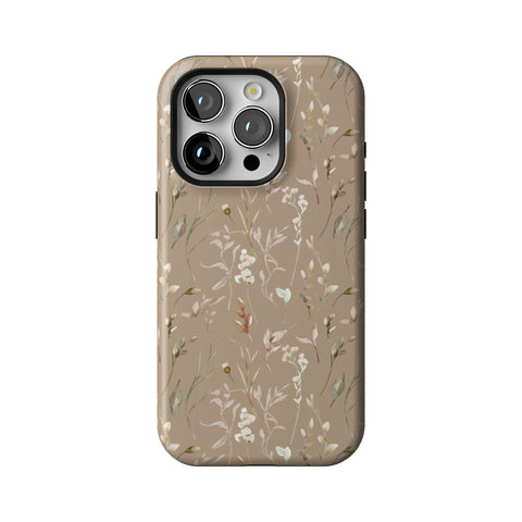 Boho Floral Tough Phone Case for iPhone 15 Pro