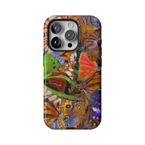 Trippy Butterfly Wings Tough Phone Case for iPhone 15 Pro