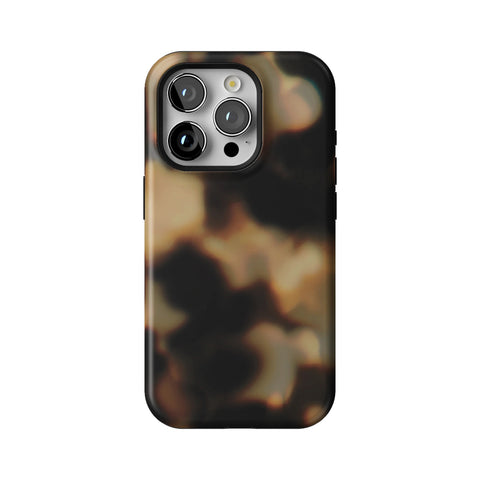 Layered Tortoise Shell Tough Phone Case for iPhone 15 Pro